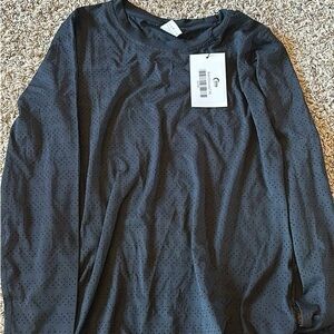 Zyia Chill Perforated Long Sleeve Shirt Medium